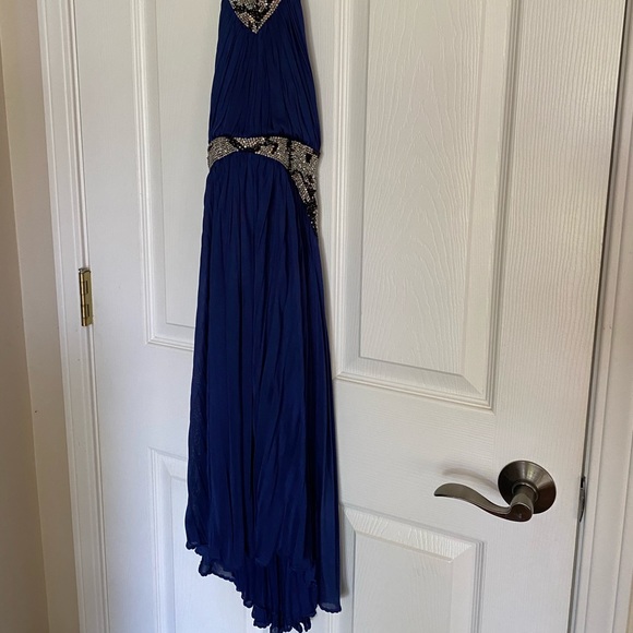 Genuine Roberto Cavalli Runway, Silk, Beaded Halter Dress with Pockets - Picture 8 of 13